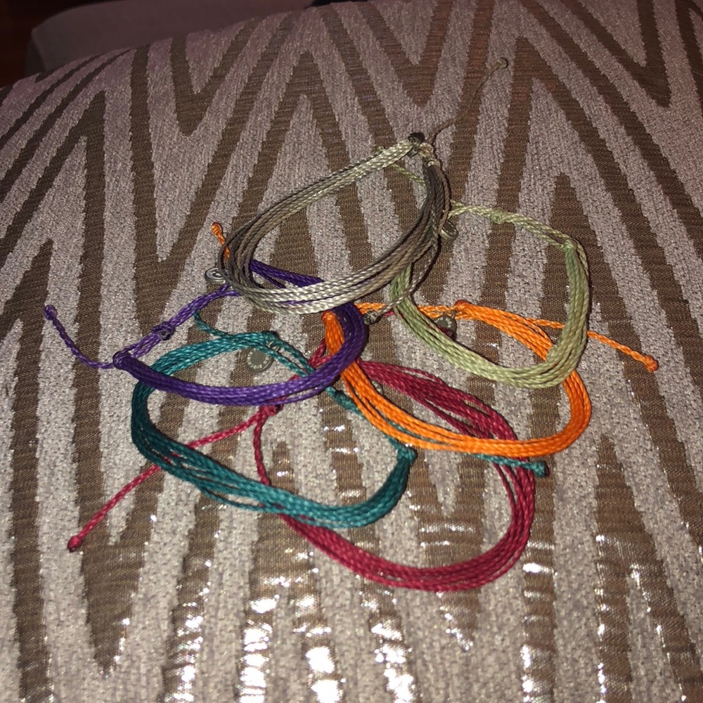 6 Authentic Pura Vida original solid bracelets